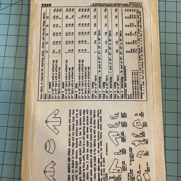 Simplicity 2269 Size 16 bust 36 - Picture 2 of 2